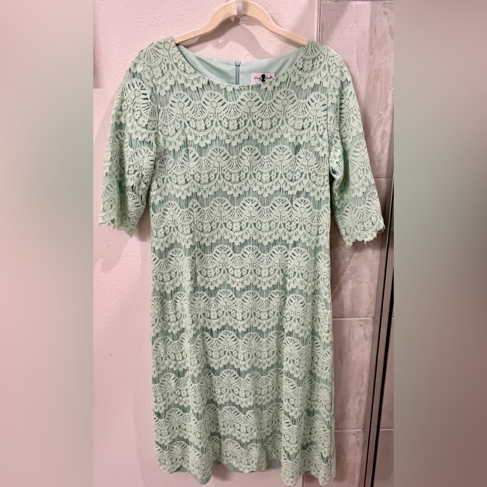 Dainty Jewells Modest Max Length Lace Dress Size XL.